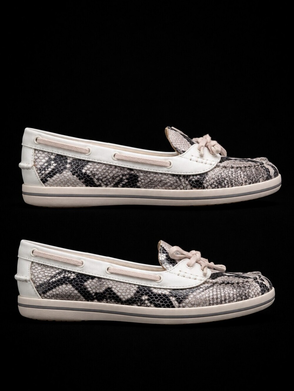 Tommy Bahama Relaxology Castille Boat Shoes Snakeskin Slip-On Loafers Size 10B - Picture 4 of 15